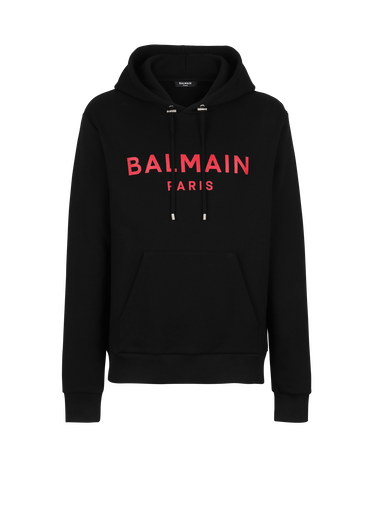 EXCLUSIVE - Cotton sweatshirt with Balmain Paris logo print
