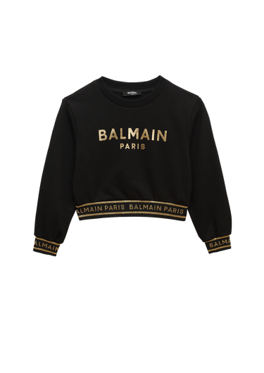 Cotton Balmain logo sweatshirt